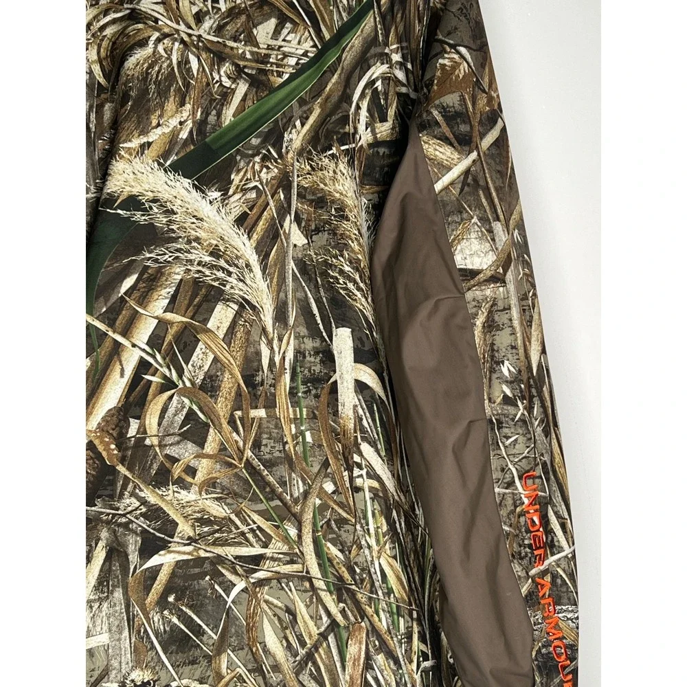 Under Armour Storm Realtree Max-5 Camo Primaloft Hunting Jacket Mens LG No Hood